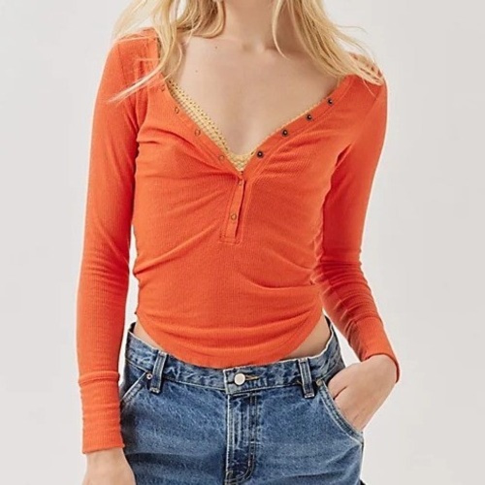 Urban Outfitters Out From Under‎ Henley Top Sz Small